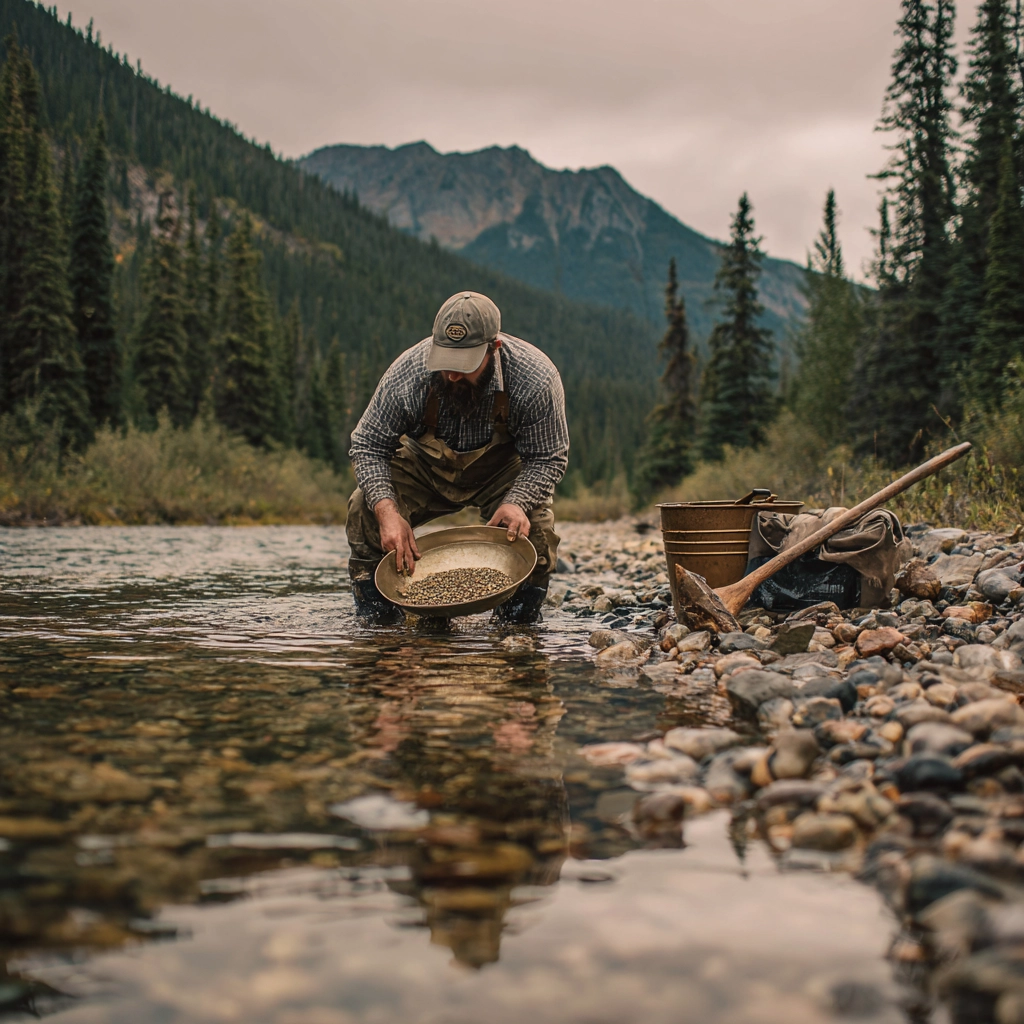 where to find gold in Canada in rivers streams and major gold producing regions